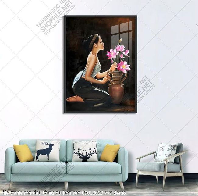 file tranh son dau thieu nu hoa sen 09012023 vvv